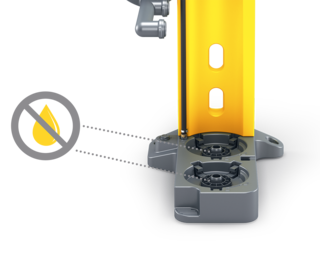 Supplied blanking plugs ensure even greater safety.