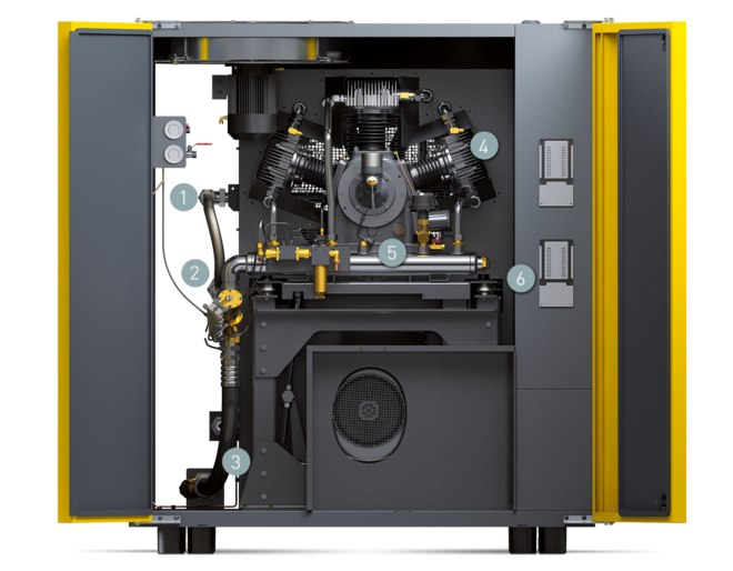 DN C series compact booster package components (front)