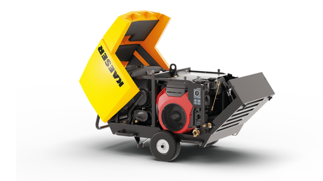 Mobilair M17, hinged for easy service access.