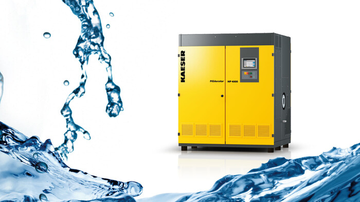 PillAerator turbo blowers from KAESER KOMPRESSOREN.