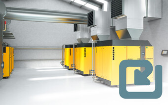 מחזור חום לניצול חום הפליטה וחיבור לתעלה.